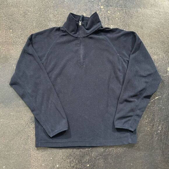 Gap Men’s 1/4 Zip Up Fleece Pullover Size Large 100% Polyester High Neck Casual - Picture 1 of 8